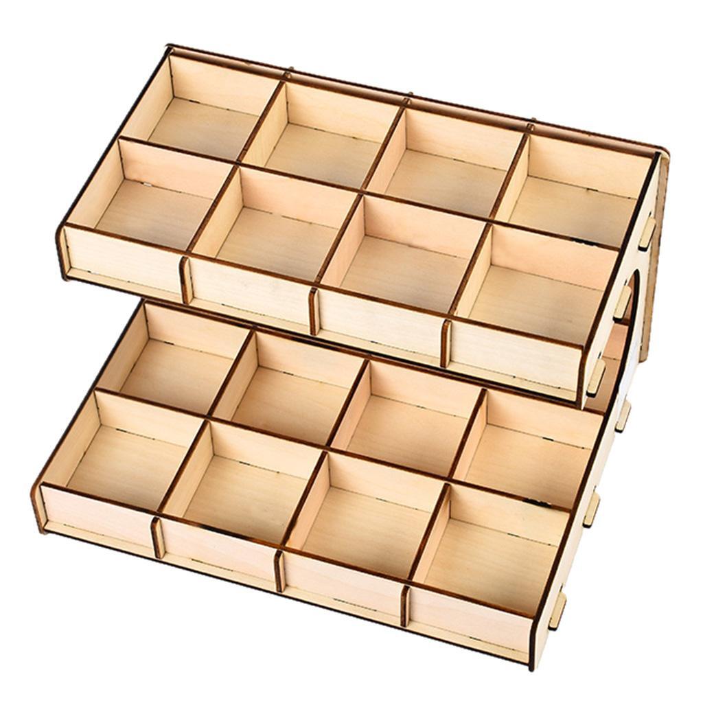 

Деревянная стойка для краски своими руками, органайзер для хранения чернил, 2 слоя, 12 сеток 2 layer 20 grid,