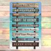 Retro Metal Wall Art for Living Room Farmhouse Decor