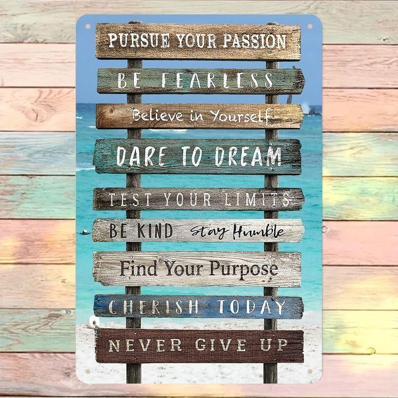 Retro Metal Wall Art for Living Room Farmhouse Decor