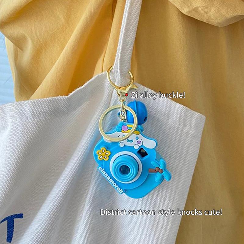 Creative Projection Camera Pendant Keychain Cute Doll Keychain Pendant Fashion Bag Decoration Accessories Children Gifts