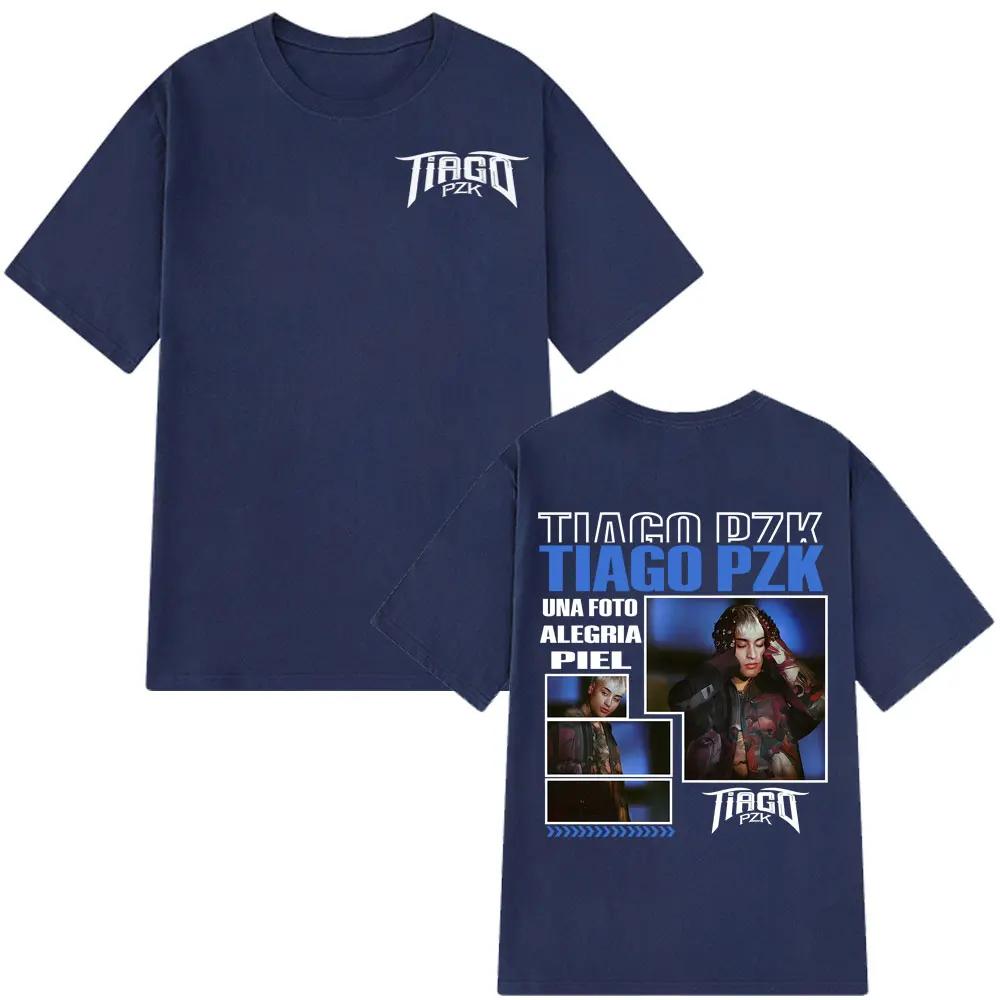 Rapper TIAGO PZK Album 2026 Tour Tee Men Women Hip Hop Tshirts Summer Harajuku Oversized Cotton Gothic Punk Tshirts Streetwear