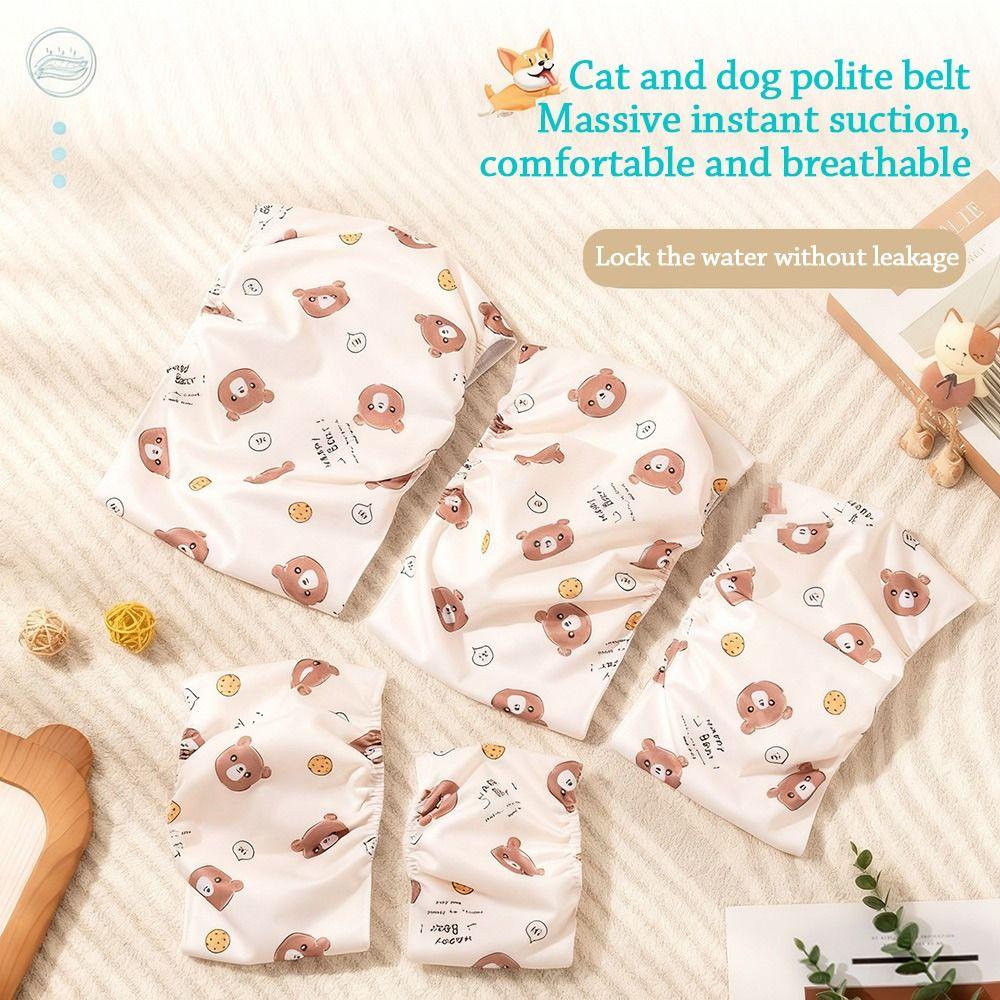 Water-absorbing Sanitary Underwear Washable Pet Diaper for Male Puppy