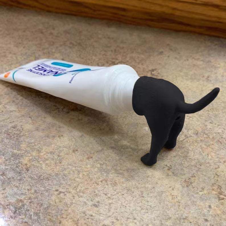  Pince à Dentifrice Caca Créatif pour Chien - Couvercle de Tête Jouet Prank 3D Amusant