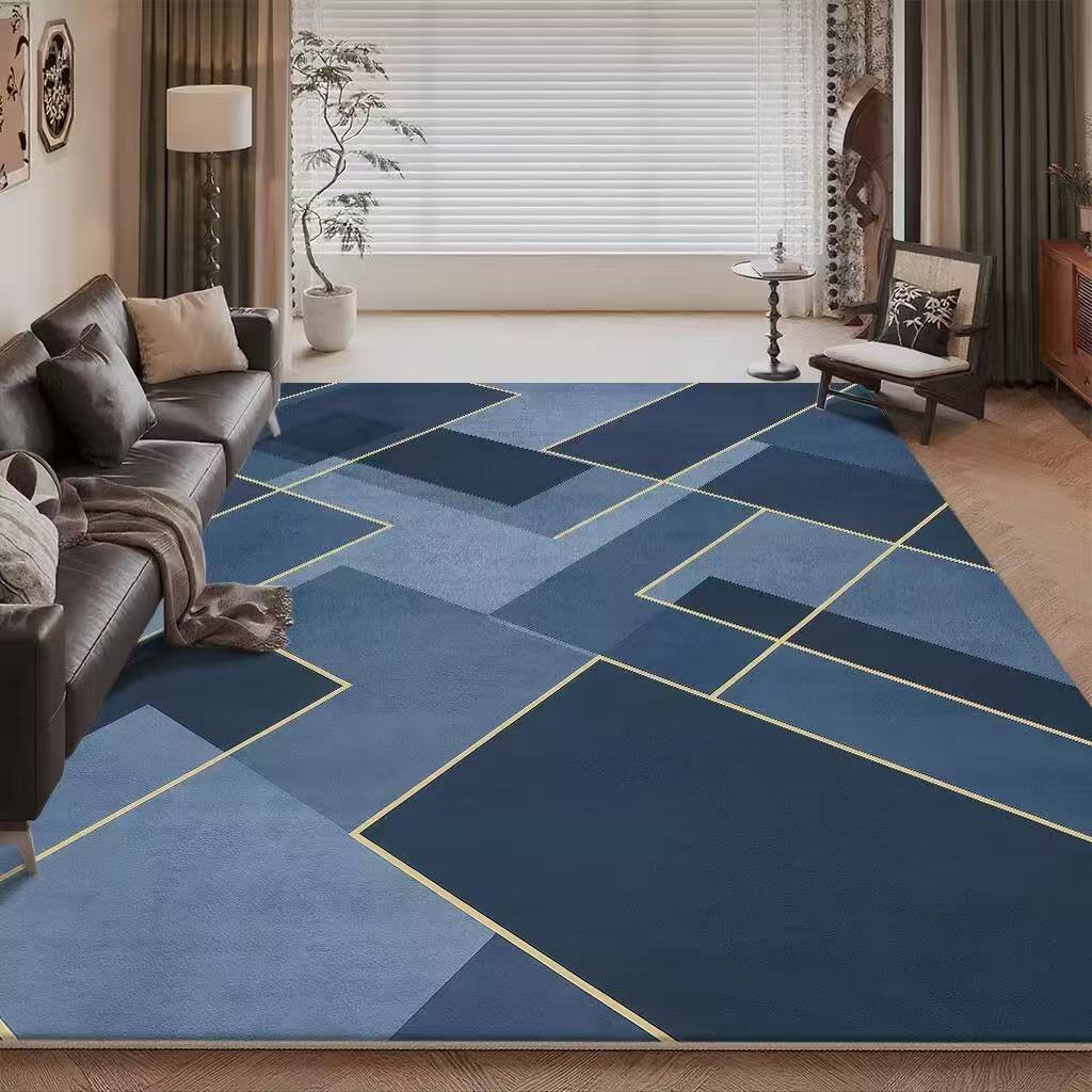 Living Room Carpet Sofa Coffee Table Decorative Carpet Dirt Resistant and Easy To Maintain Large Area Carpet