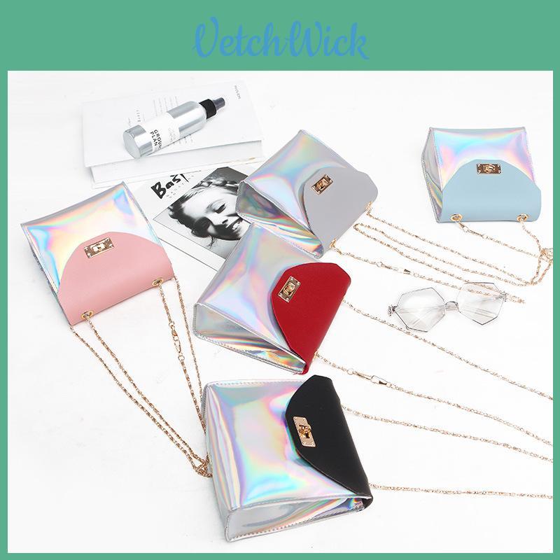 Elegante Borsa a Tracolla Mini da Donna alla Moda con Design Laser Trasparente