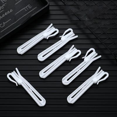 100 Stuks Verstelbare Plisséhaken Geplooide Gordijn Ophanghaken Ring Kunststof Thuis Kantoor DIY Gordijnaccessoires
