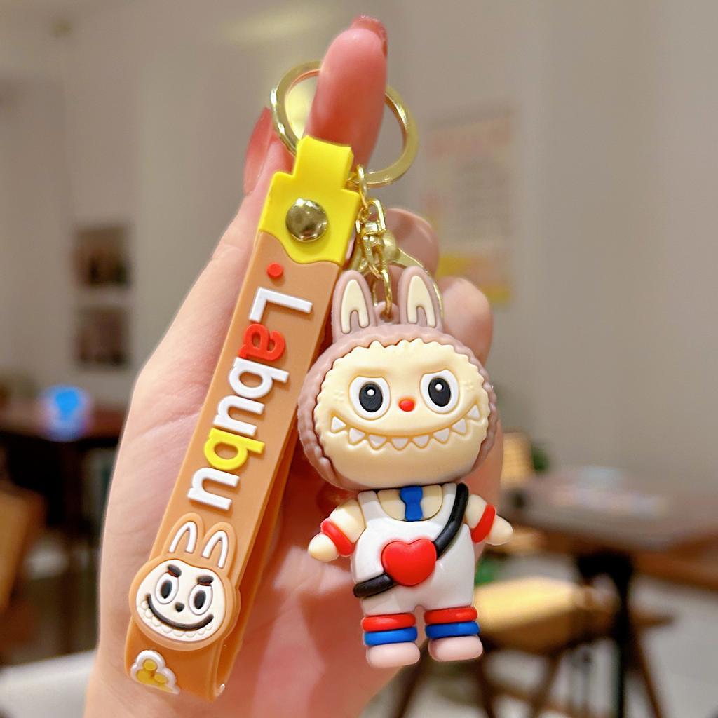 Cartoon Sheep Keychain Pendant Cute Doll Backpack Car Key Chain Ring Gift