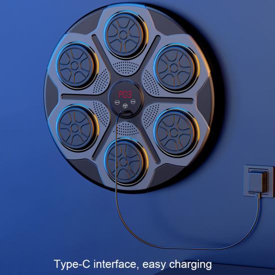 Music Boxing Machine Wall Mounted Smart Bluetooth-compatible Punching Target Pad Focus Agility