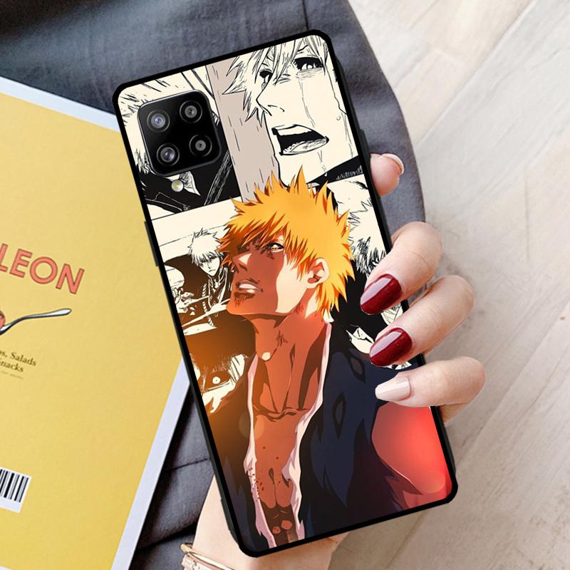 BLEACH Ichigo Kurosaki Manga Hülle für Samsung Galaxy A51 A71 A31 A21S A50 A70 A12 A22 A32 A42 A72 A52 A52S Handyhülle