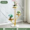 Movable Multi-layer Indoor Plant Stand with Wheels for Flowers and Pothos, Balcony or Living Room Floor-standing Storage Rack.