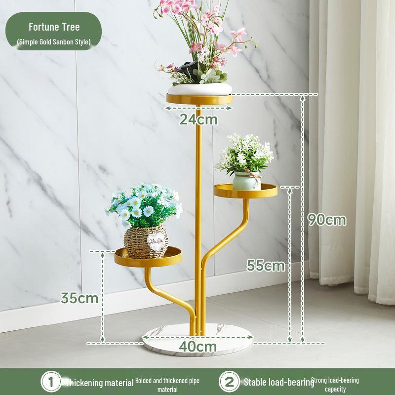 Movable Multi-layer Indoor Plant Stand with Wheels for Flowers and Pothos, Balcony or Living Room Floor-standing Storage Rack.