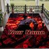 Custom Text Chainsaw Man Pattern Floor Rug Soft Indoor Carpet Mat Living Room Bedroom