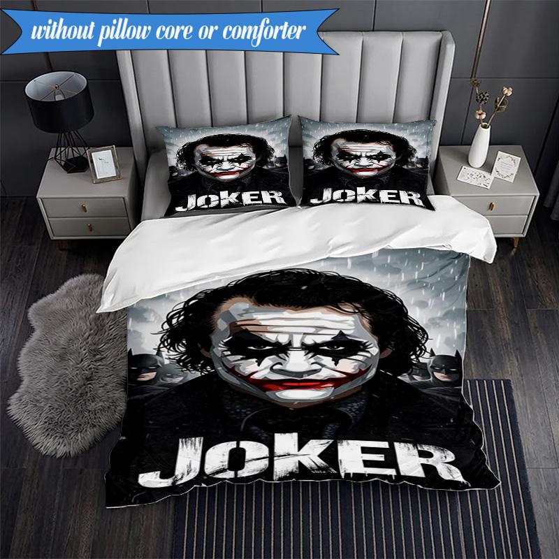 3PCS The clown's Fiery Rise Bedding Set,Including 1pc Duvet Cover And 2pcs Pillowcases Perfect for Bedroom, Dormitory, Fan Christmas gift