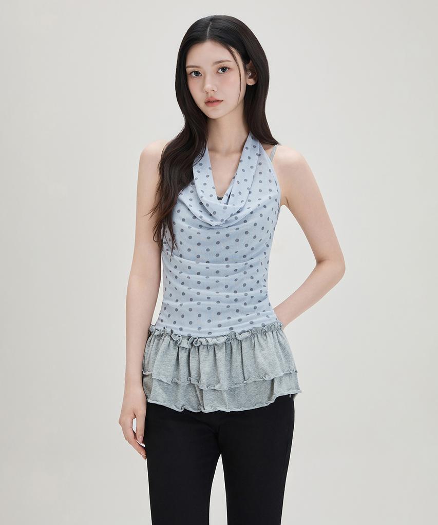 MIXXO Dot Halter Neck Sleeveless_Miwhng62Ms