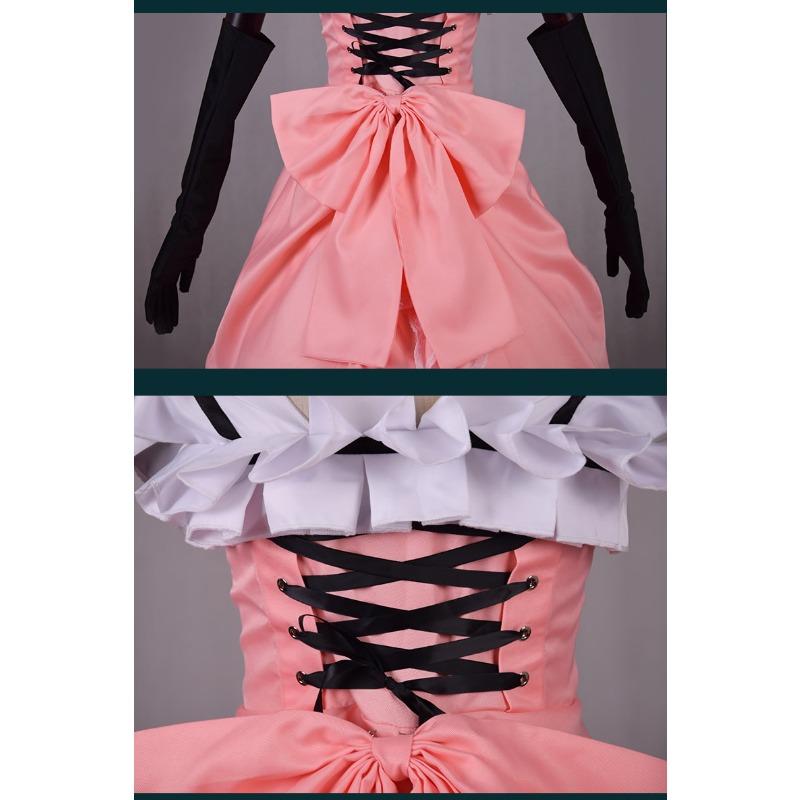 Kuroshitsuji Ciel Robin Cosplay Costume, Female Bojiang Young Master Anime Full Cosplay Set