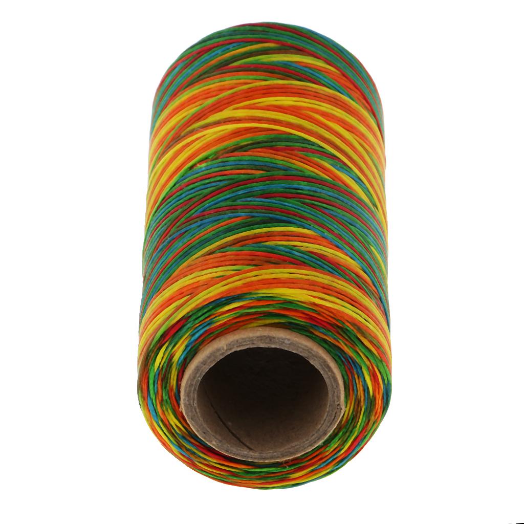 Filo Cerato Piatto 150D 1mm – Bobina 200 Metri – Colore Arcobaleno Per Cucito Pelle E Artigianato Fai Da Te