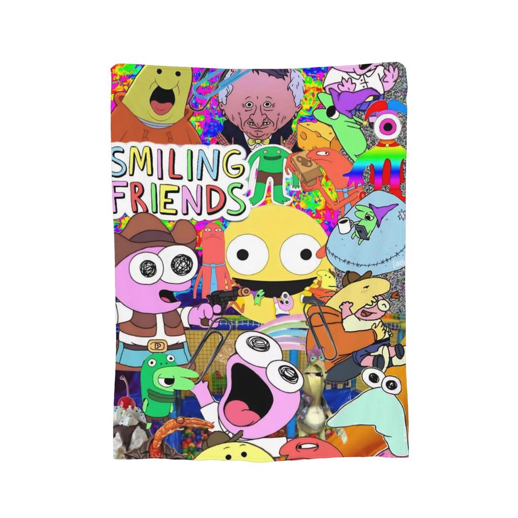 Smiling Friends Pim and Charlie  Blanket Multi-size Super Soft Cozy  Throw Blankets for Sofa Couch and Bed