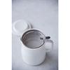 Nodahoro Enamel Oil Pot, Heat-Resistant, 800ml, Made In Japan, Rocapo White, NOL-800