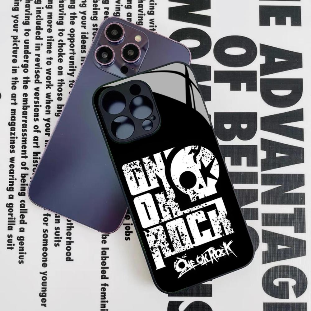 Japan Band ONE OK ROCK Phone Case for Iphone 17 16 15 14 12 11 13 Pro Max Mini X Air Puls Black Glass Cover