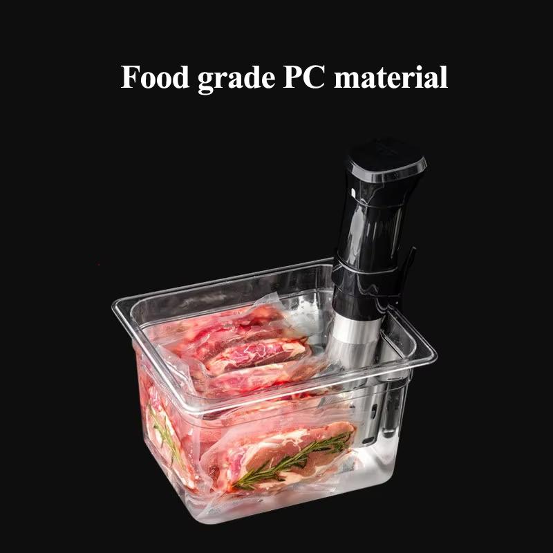 Sous Vide Cooker Container 6L 11L Two Sizes Food Grade PC Material For Immersion Circulators Durable Kitchen Tool