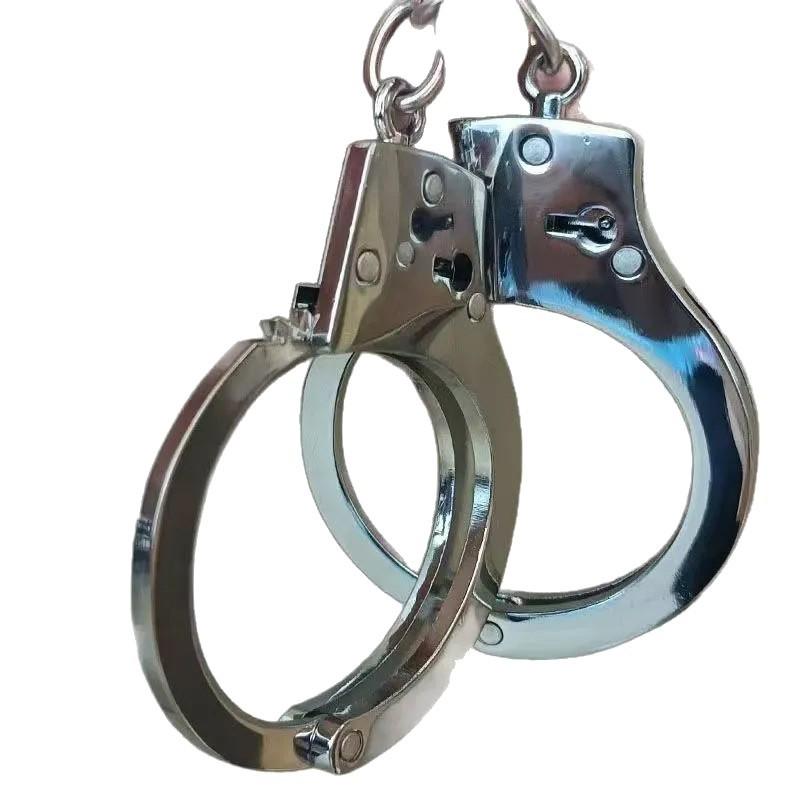 Stainless Steel Escape Room Handcuffs and Leg Cuffs for Couples