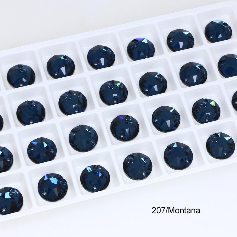 Dongzhou Round Flatback Glass Rhinestone Sew on Crystal Loose Crystal Beads Garment Sewable Rhinestone Diy Accessories
