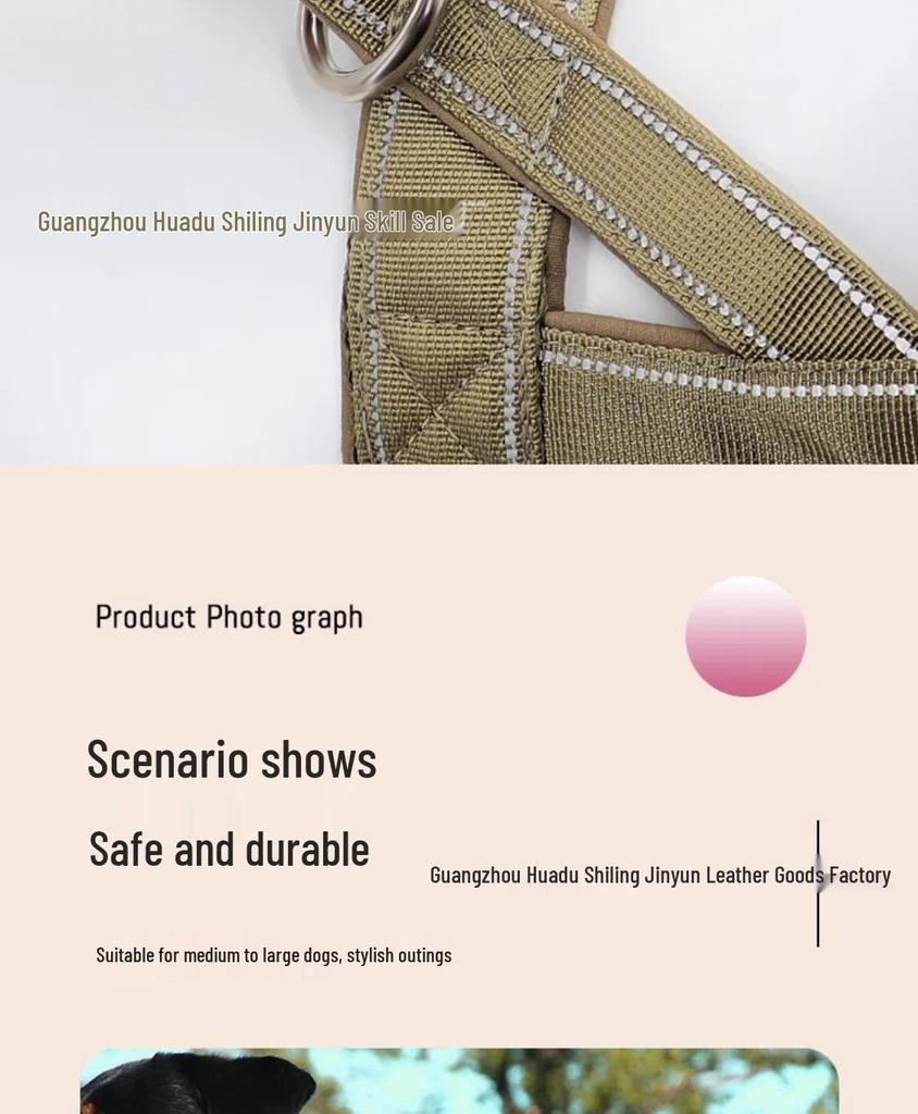 Neuer Stil Hunde Geschirr Weste Halsband für Große Rassen - Malinois, Golden Retriever, Deutscher Schäferhund, Border Collie