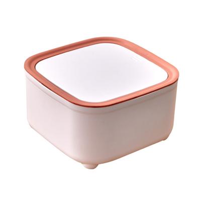 Trash Can Practical Automatic Cover Design Adorable Desk Garbage Waste Bin Accessories