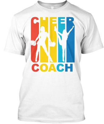 Vintage Cheer Coach Cheerleading Grapshic T-Shirt Made In the USA Size S To 5XL Unisex T-Shirt