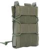 MILQUEST Magazine Pouch Mag Pouch M4 AK Compatible MOLLE Belt Both Compatible Airsoft CORDURA Real Nylon Specification "TACO Style" (Ranger Green)