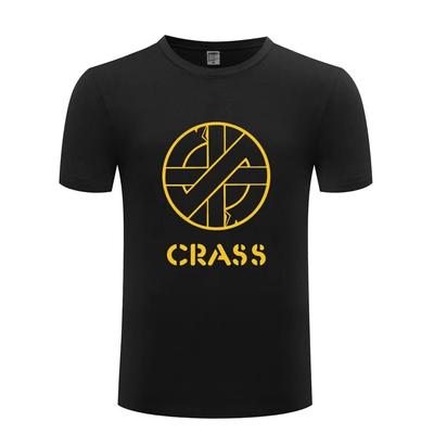 Music Rock Crass Printed T Shirts Unisex Hip Hop Short Sleeve O Neck Cotton Unisex T-Shirt Cool Funny Streetwear Top Tee Summer Style
