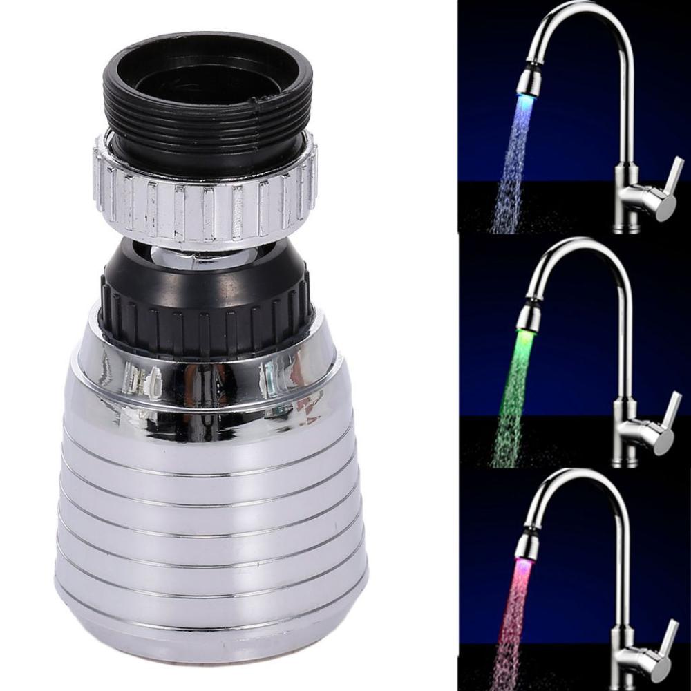 Creative No Need Batteries Glow Faucet Nozzle Spouts Accessories Water Tap LED Water Faucet