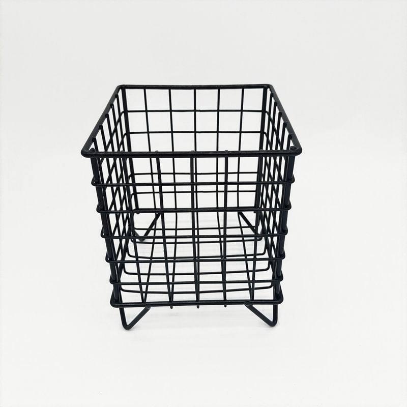 Nordic Wrought Iron Desktop Storage Basket - Cosmetic Organizer Rack