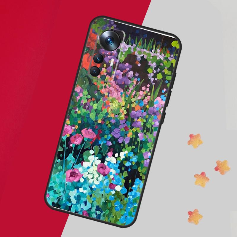 Colourful Flower Painting Art Case For Xiaomi 15 Ultra 13 14 11T 12T 13T 14T Pro Cover For POCO F7 F6 F5 X3 X5 X6 X7 Pro