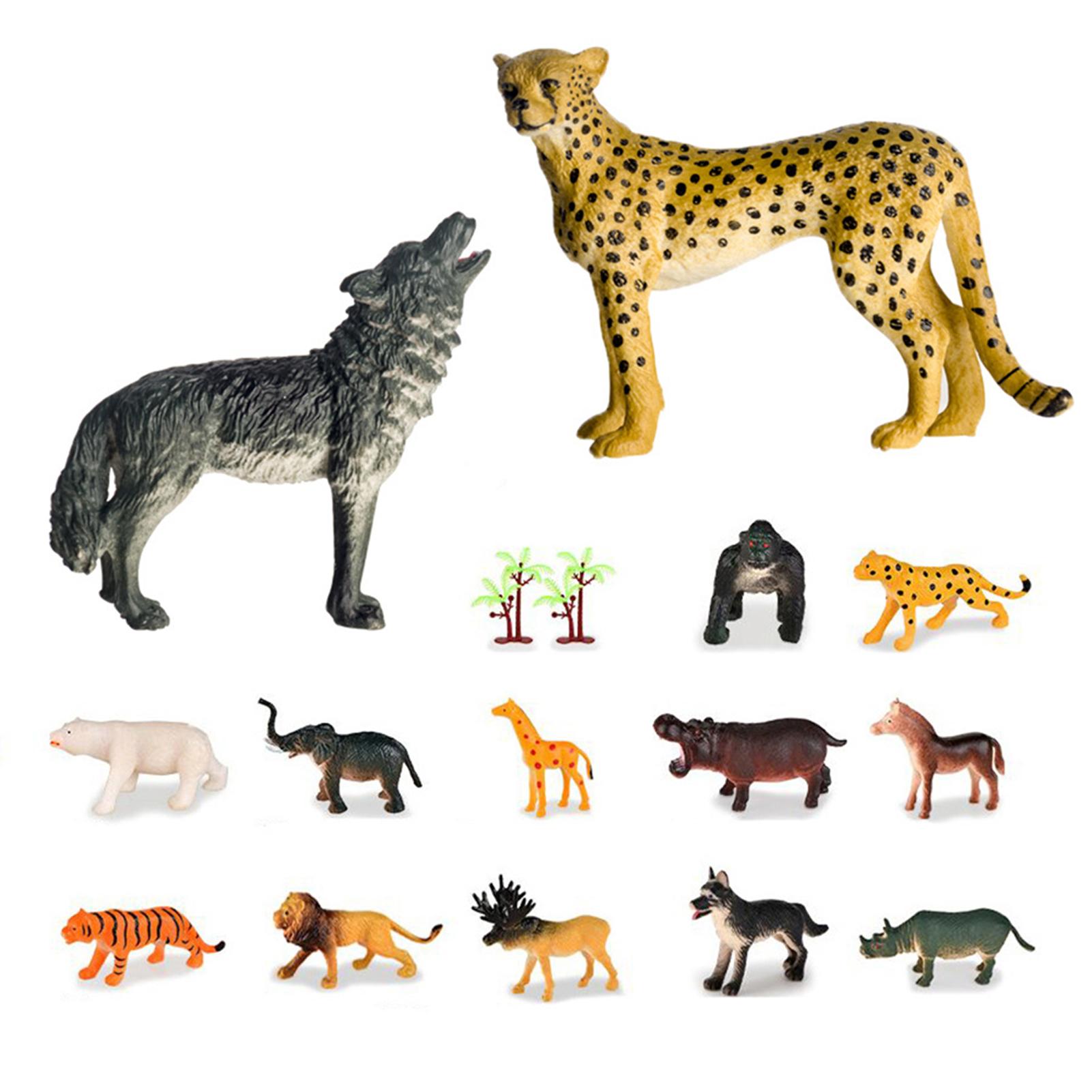 

Realistic Animals Figure Toy Set Multi-Style Educational For Kids Animals Lovers A