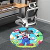 1pc Mario Adventure Office Round Area Rug, Under Office Chairs Bedroom Living Room Home Decor  A1016238