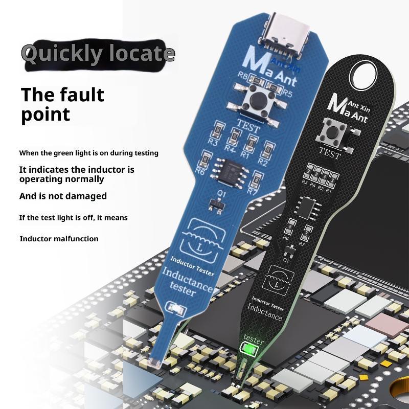 1PC Inductance Tester Motherboard Coil Tester Inductor Detector Repair Tool Electromagnetic Induction Quick Fault Check For PC