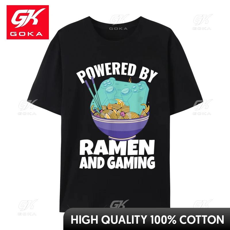 

Powered By RaUnisex and Gaming Gamer Family Cotton Unisexs Top Tshirts Design Tops Tees Designer Tops Shirt Drop Shipping 4XL