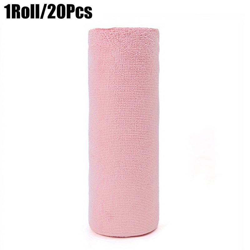 20/30PCS/Roll Large Roll Pack Scrubber Pads Dishcloths Kitchen Suppy Microfiber Material Cleaning Supplies 22x20/30x30cm