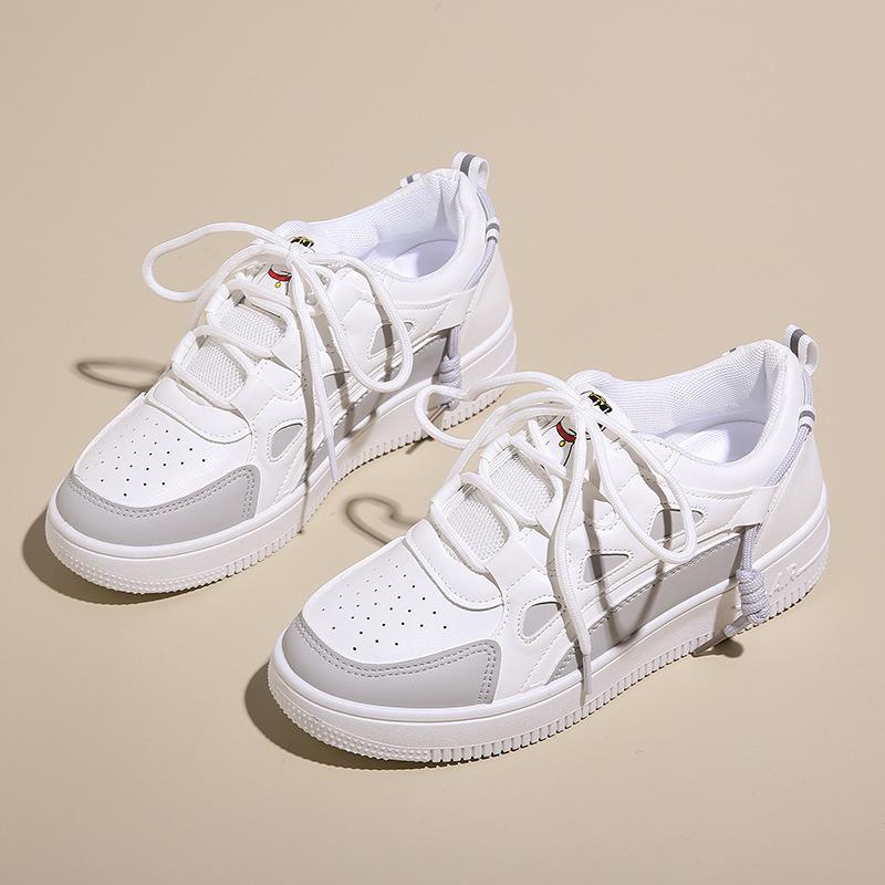 Muffin Platform Casual Sports Style Little White Shoes Women's Summer 2024 New Fashion Versatile Student Running Board Shoes