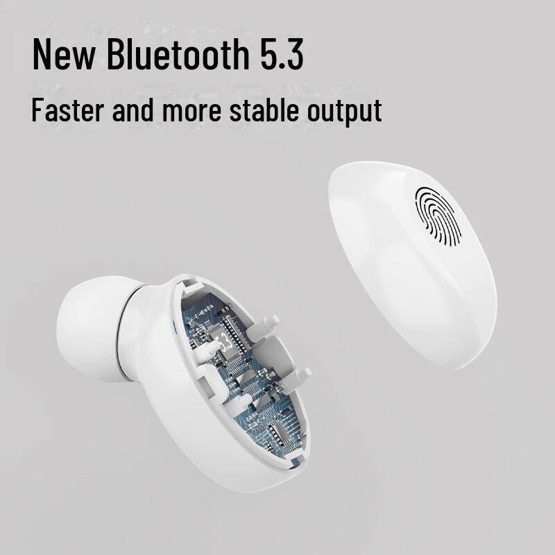 T31 Dual-Ear Touch Control Wireless Bluetooth In-Ear Headset with Digital Display