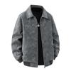 American Vintage Style Men S Turn Down Collar Pu Jacket