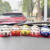 5pcs Ceramic Daruma Doll Statue Crafts Lucky Charm Fortune Ornament Landscape Home Desk Decor Miniature Gifts Accessories