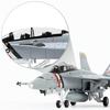 NUOTIE 1/100 Scale F/A-18F Super Hornet VFA-2 Diecast Metal Aircraft Model, F18F VFA-2 Fighter Model Kit, Military Aircraft Model with Bracket, for Co