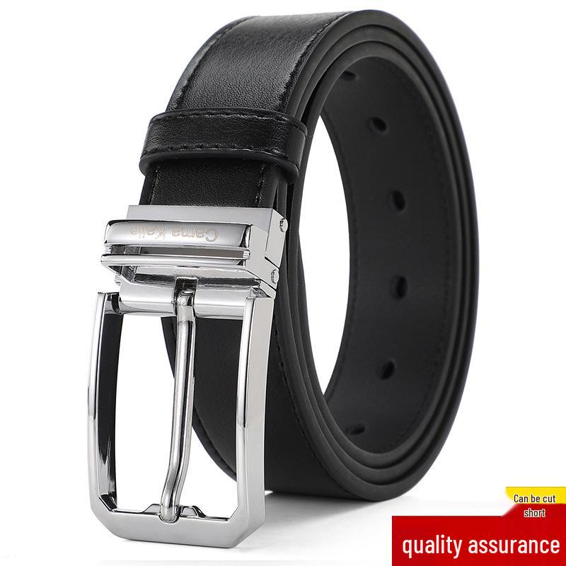 2026 Men s Genuine Leather Pin Buckle Belt - Fashionable and Versatile for Formal Wear 125 cm