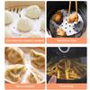 Packung mit 100 Heißluftfritteusenpapier 230°C Hitzebeständig Lebensmittel Backen Ölabsorbierende Matte Ölpapier Pad Zubehör für Heimküche