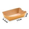 100pcs/lot Folding Kraft Paper Boat Shaped Trays Packing Box Disposable Sushi Food Serving Pastry Boxes