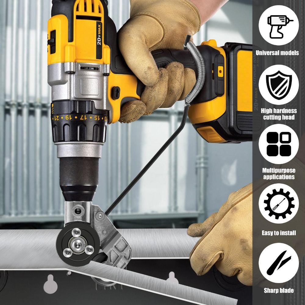 Metal Metal Sheet Cutter Cutting Tools Punch Shears Sawing Machines Cutting Tool  Drill Attachment