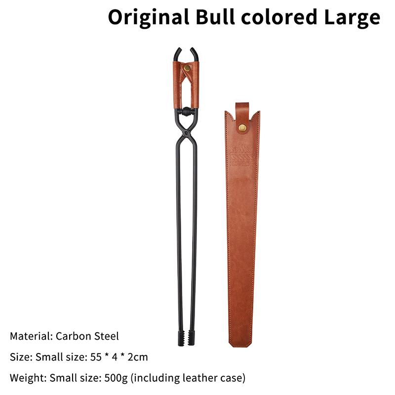 Outdoor Barbecue Charcoal Tongs Portable Picnic Barbecue Long-handled Fire Tongs Heat-resistant Fire-making Tools