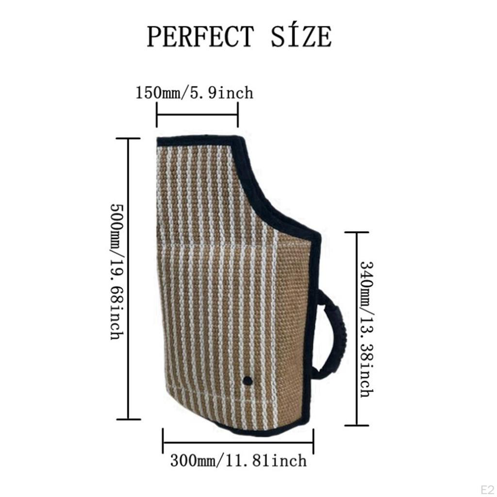 Soft Jute Cover Jump Training Dogs Chew Toys Tug for German Schutzhund Work Dog Young